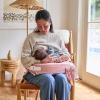 image:imageMy Brest Friend Organic Cotton Deluxe Nursing Pillow Cover  Slipcovers For Baby  Adjustable Fit Easy Care Durable  Original Nursing Pillow Not Included Organic CreamDusty Rose Geo