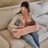 image:imageMy Brest Friend Organic Cotton Deluxe Nursing Pillow Cover  Slipcovers For Baby  Adjustable Fit Easy Care Durable  Original Nursing Pillow Not Included Organic CreamSoft Rose