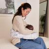 image:imageMy Brest Friend Organic Cotton Deluxe Nursing Pillow Cover  Slipcovers For Baby  Adjustable Fit Easy Care Durable  Original Nursing Pillow Not Included Organic CreamPlatinum Poises
