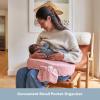 image:imageMy Brest Friend Organic Cotton Deluxe Nursing Pillow Cover  Slipcovers For Baby  Adjustable Fit Easy Care Durable  Original Nursing Pillow Not Included Organic CreamDusty Rose Geo