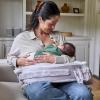 image:imageMy Brest Friend Organic Cotton Deluxe Nursing Pillow Cover  Slipcovers For Baby  Adjustable Fit Easy Care Durable  Original Nursing Pillow Not Included Organic CreamSandstone
