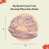 image:imageMy Brest Friend Organic Cotton Deluxe Nursing Pillow Cover  Slipcovers For Baby  Adjustable Fit Easy Care Durable  Original Nursing Pillow Not Included Organic CreamSoft Rose