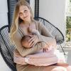 image:imageMy Brest Friend Organic Cotton Deluxe Nursing Pillow Cover  Slipcovers For Baby  Adjustable Fit Easy Care Durable  Original Nursing Pillow Not Included Organic CreamSoft Rose