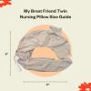 image:imageMy Brest Friend Organic Cotton Deluxe Nursing Pillow Cover  Slipcovers For Baby  Adjustable Fit Easy Care Durable  Original Nursing Pillow Not Included Organic CreamSoft Sand